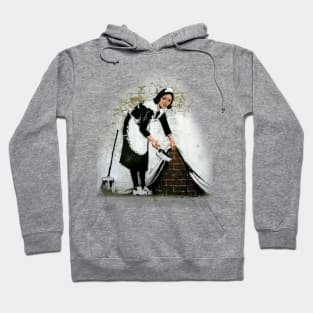 Banksy sweeping it under the carpet Hoodie